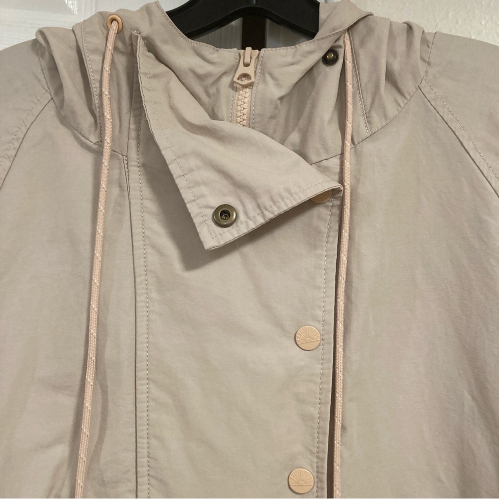 FAHERTY Women Jacket Anorak Hood Lightweight Zip Big pocket Coat Core Sz XL - Picture 3 of 16